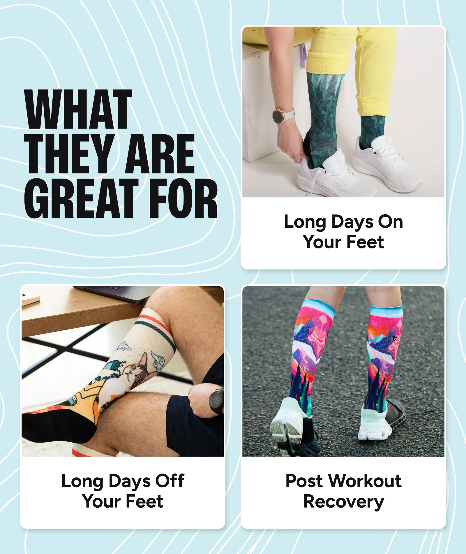 Day 'N Night Athletic Knee High Compression Socks - Image 3