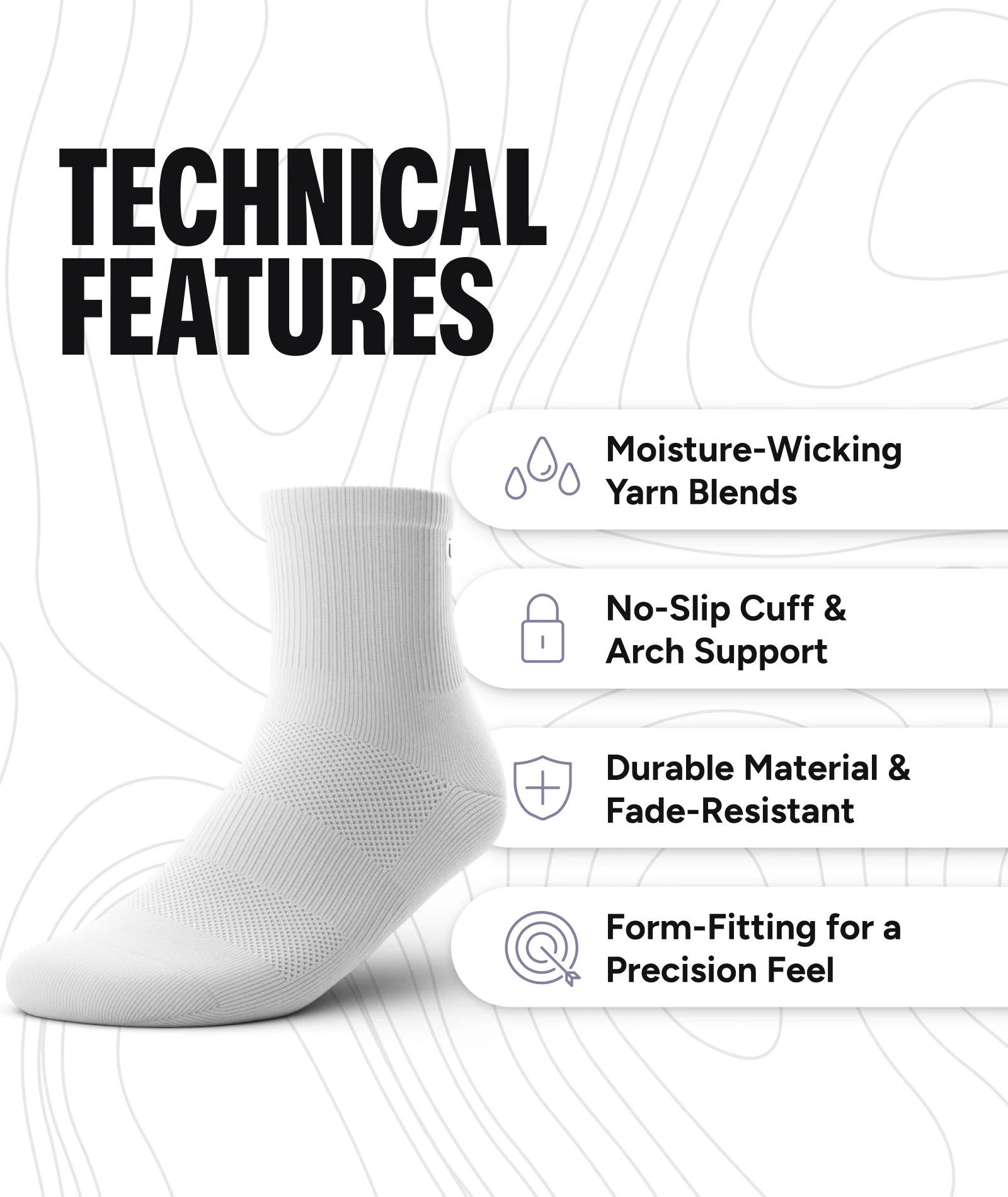 Day 'N Night Athletic Quarter Socks - Image 6