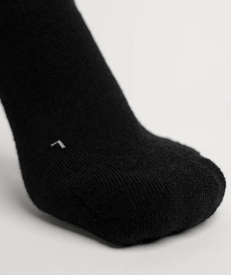 Flagship Black Merino Wool Knee High Compression Socks - Image 4