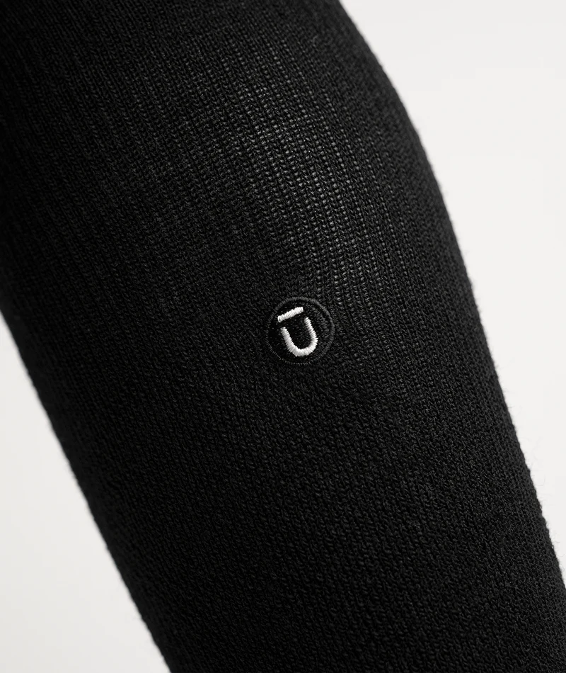 Flagship Black Merino Wool Knee High Compression Socks - Image 6