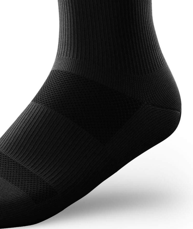 Flagship Black Athletic Knee High Compression Socks - Image 8