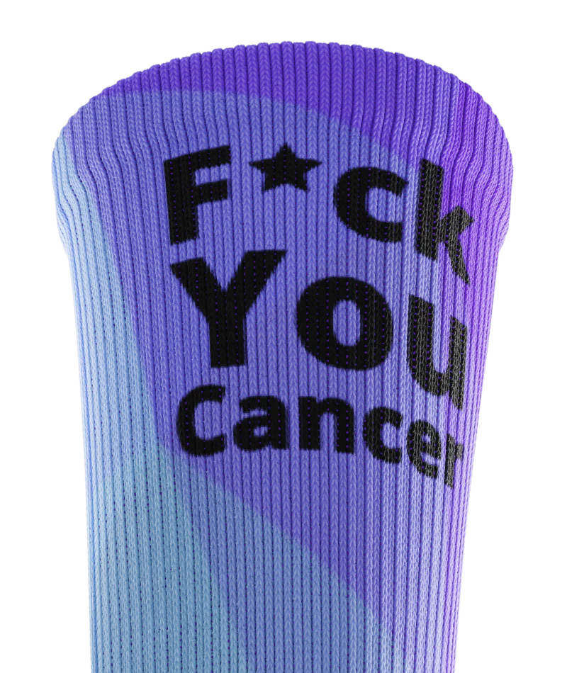 FU Cancer Athletic Crew Socks - Image 4