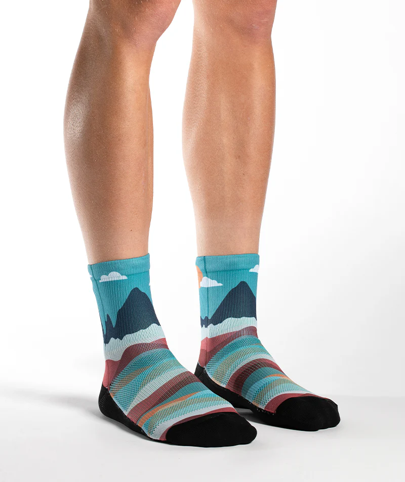 Head In The Clouds Athletic Quarter Socks - Image 3