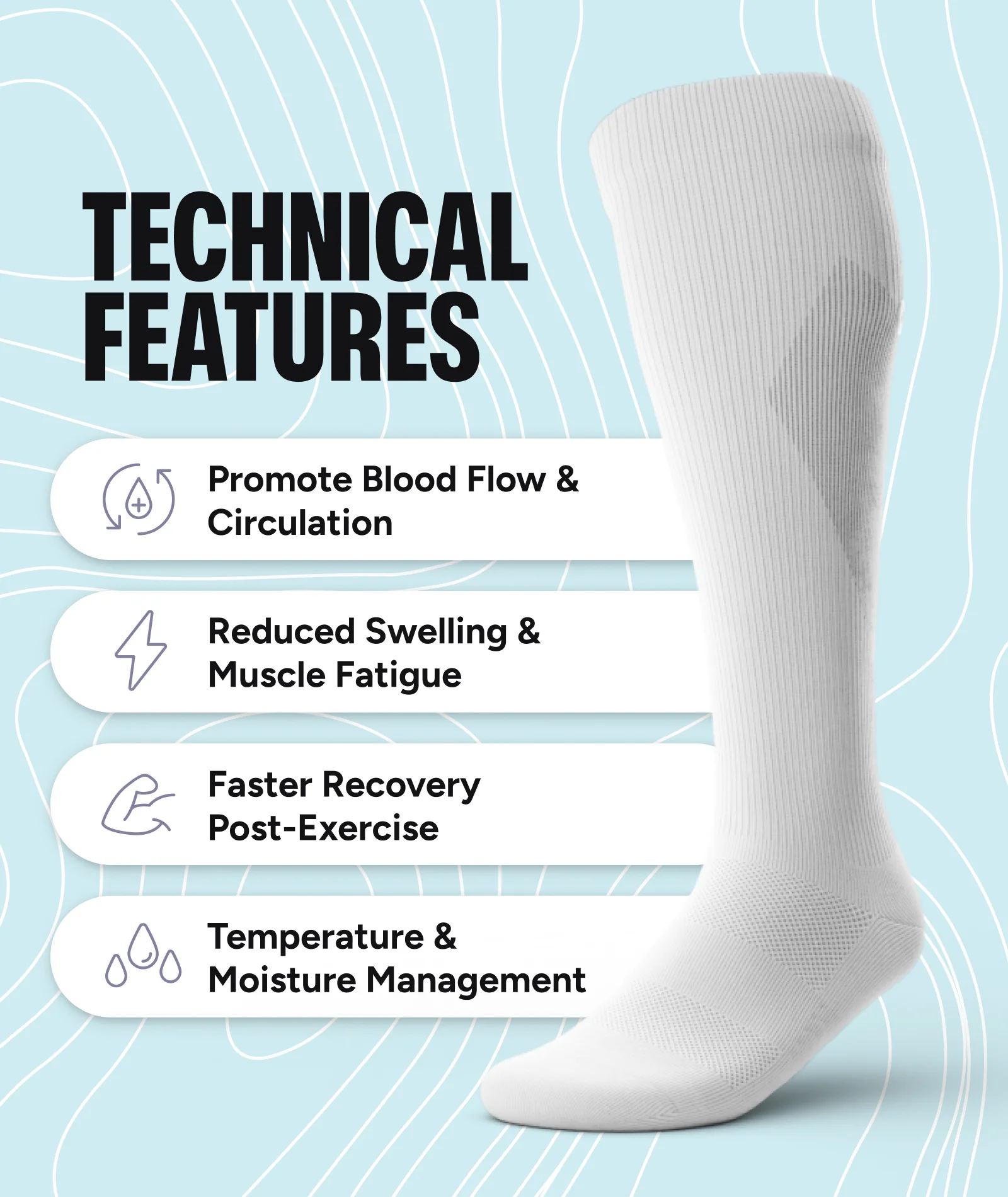 Kitten Around Athletic Knee High Compression Socks - Image 5