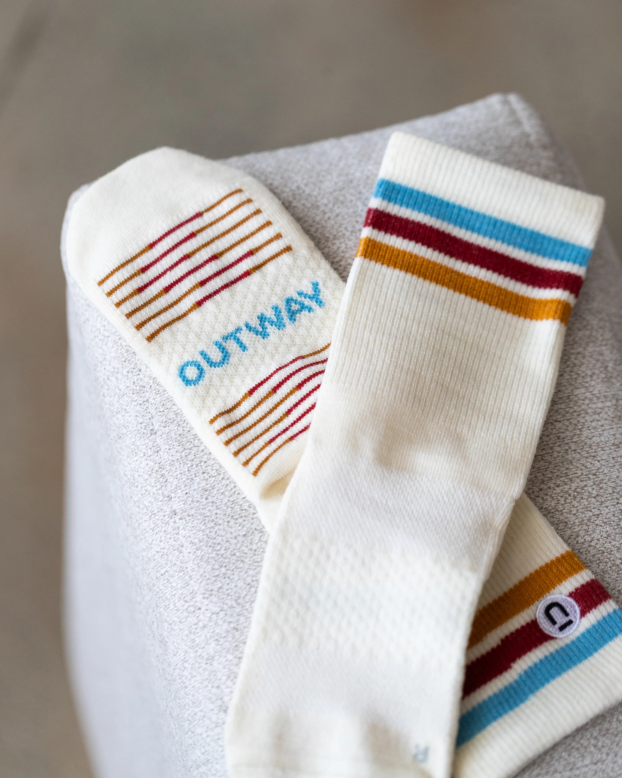 Moonstone Merino Wool Lite Crew Socks - Image 3