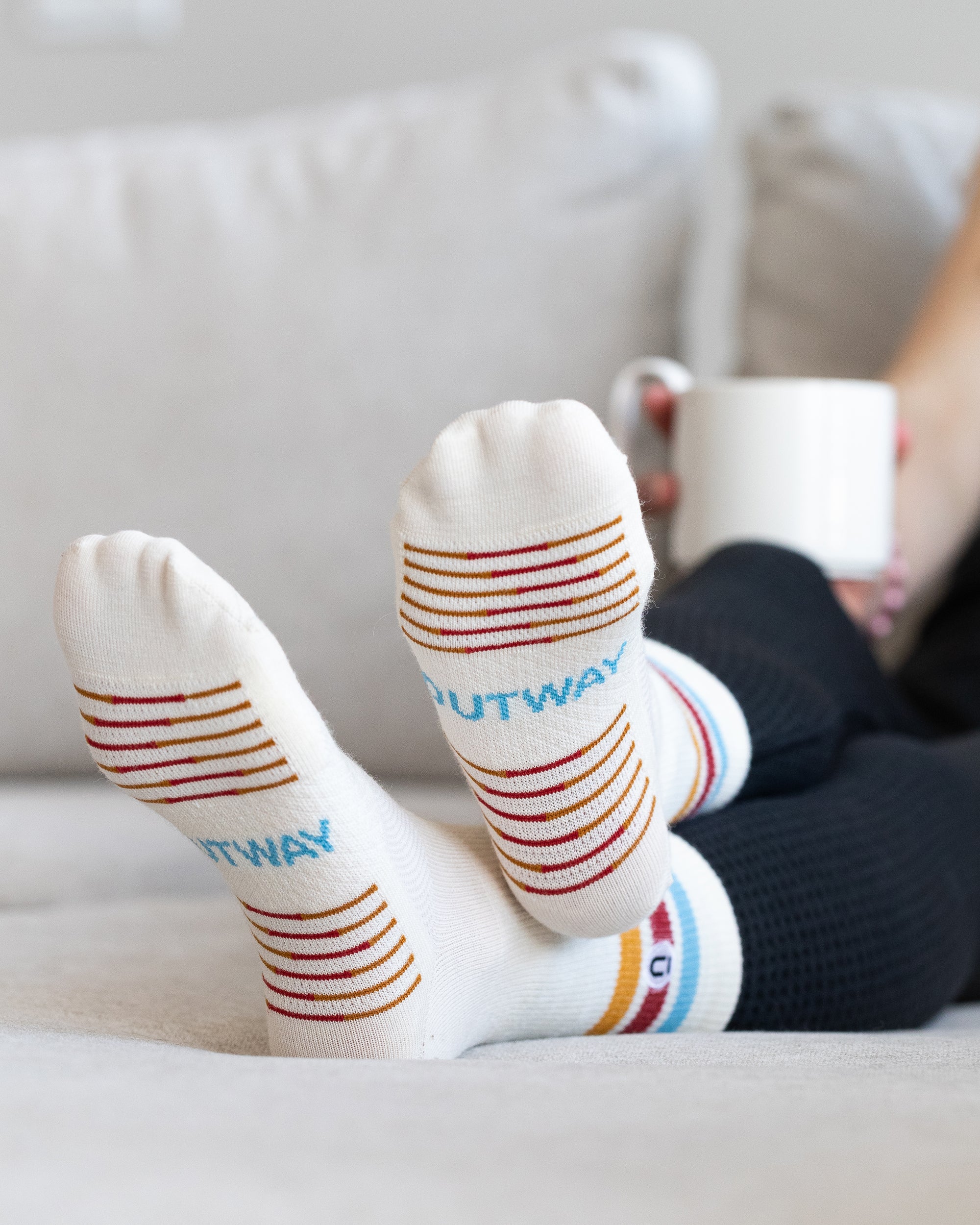 Moonstone Merino Wool Lite Crew Socks - Image 7