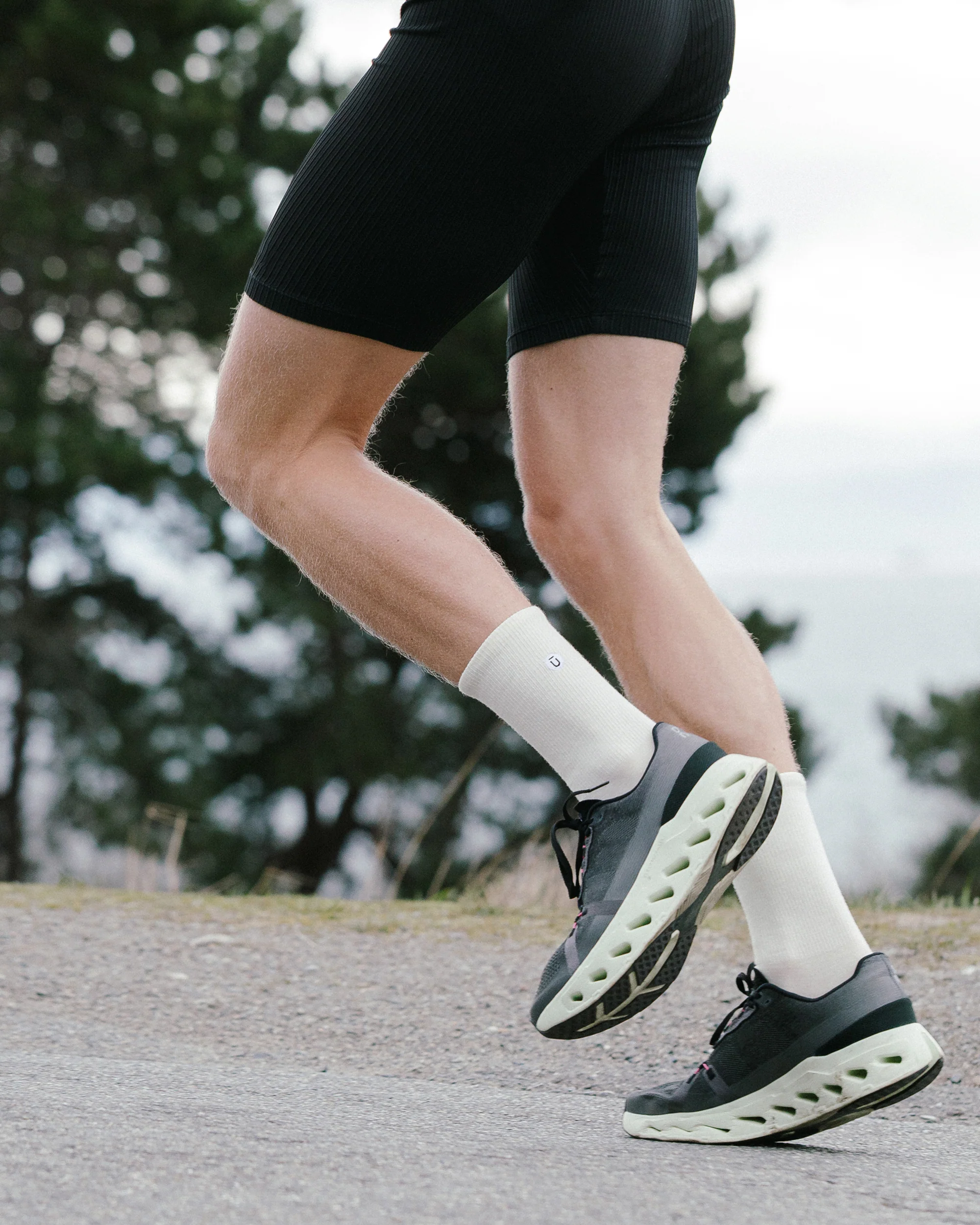 Flagship Off White Merino Wool Lite Crew Socks - Image 5