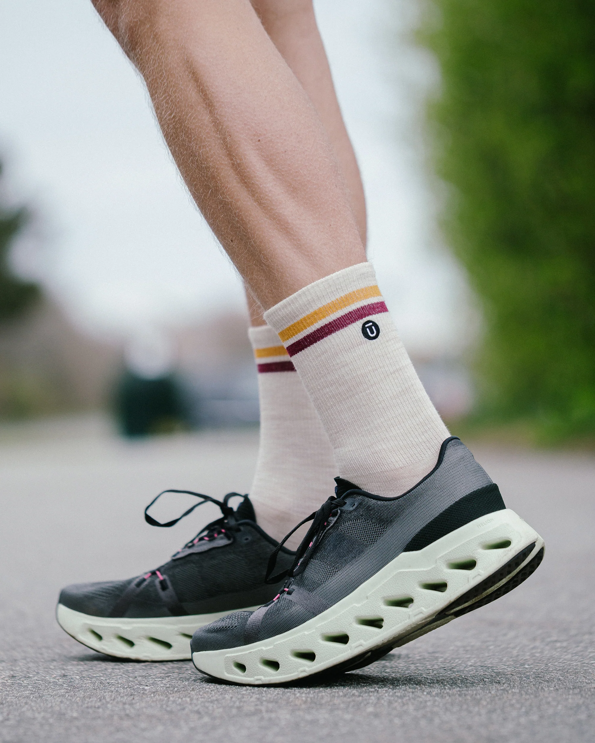 Sand Merino Wool Lite Crew Socks - Image 6