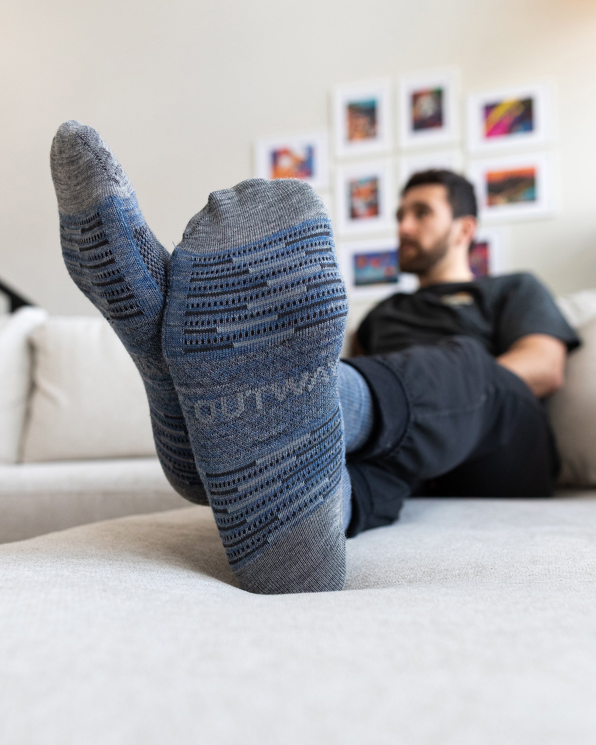 Sky Merino Wool Lite Crew Socks - Image 7