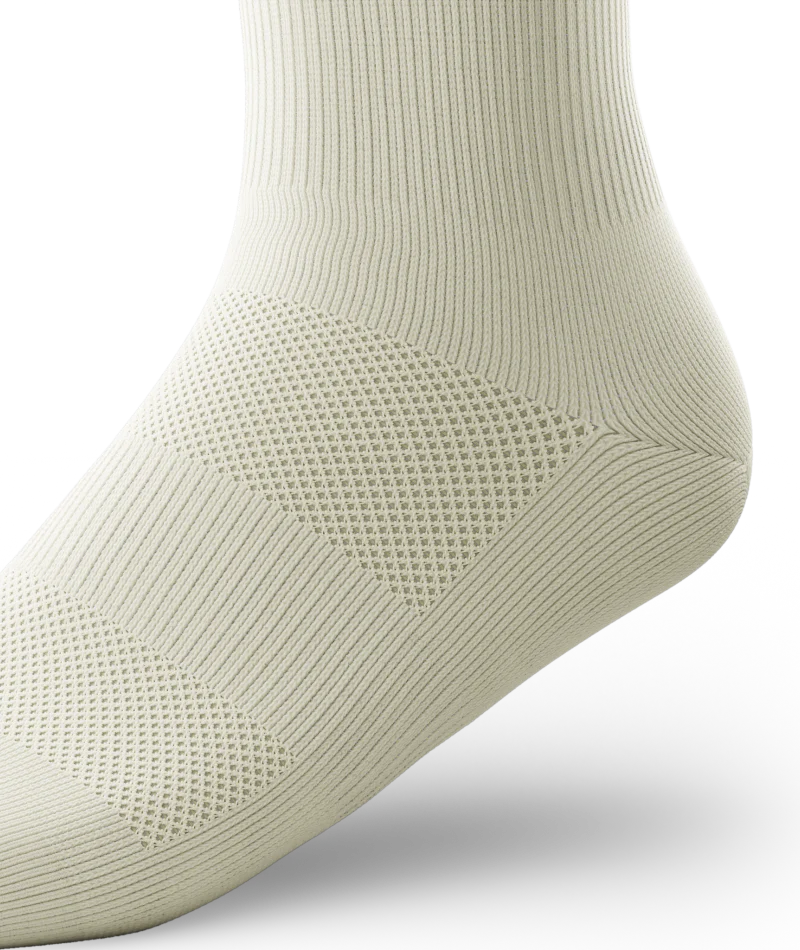 Retro Off White Athletic Crew Socks - Image 7
