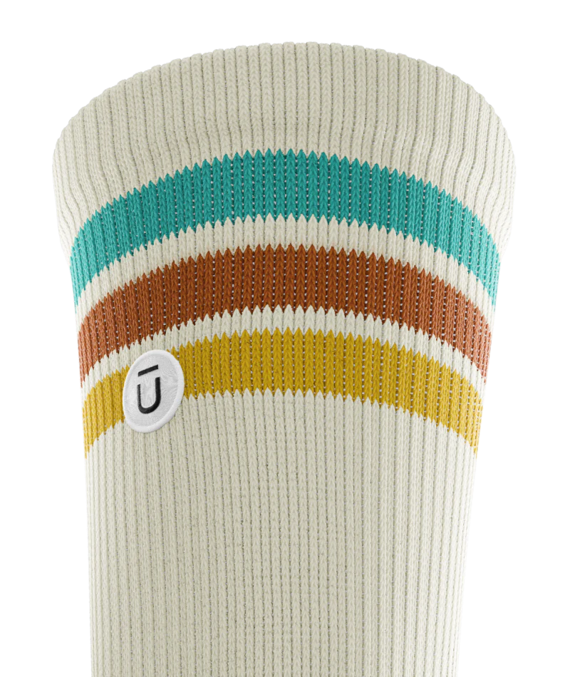 Retro Off White Athletic Crew Socks - Image 8