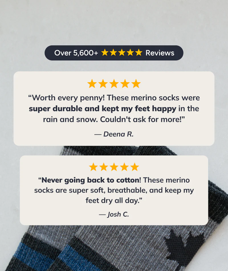 The North Merino Wool Midweight Crew Socks - Image 4